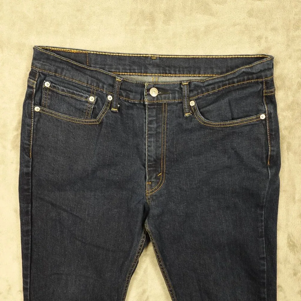 Levi's jeans 514 straight fit men's 36x32 blue denim red‎ tab